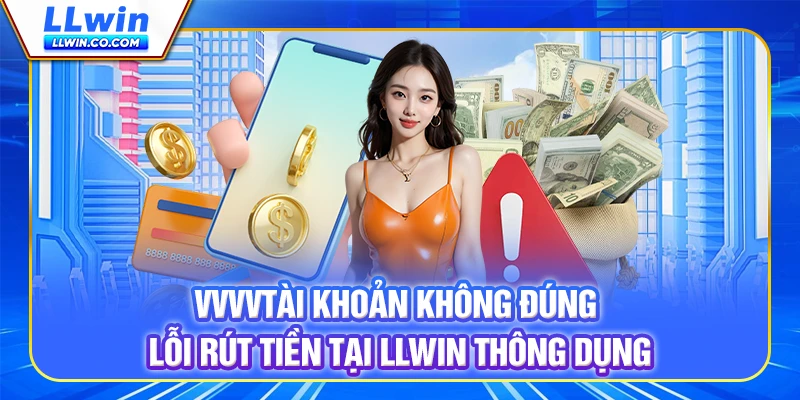 Tài khoản không đúng - Lỗi rút tiền tại LLWIN thông dụng